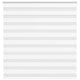 VidaXL estor cebra 150x100 cm tela ancho 145,9 cm poliéster blanco