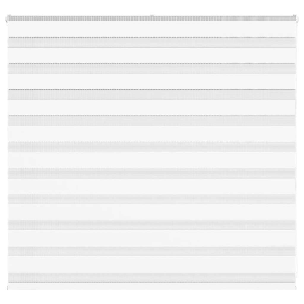VidaXL estor cebra 155x100 cm tela ancho 150,9 cm poliéster blanco