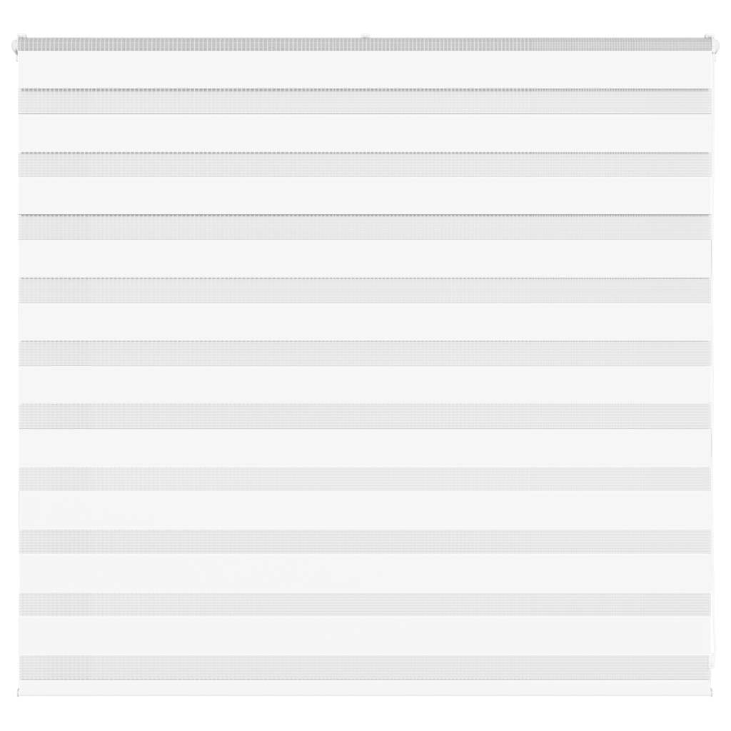VidaXL estor cebra 160x100 cm tela ancho 155,9 cm poliéster blanco