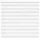 VidaXL estor cebra 160x100 cm tela ancho 155,9 cm poliéster blanco