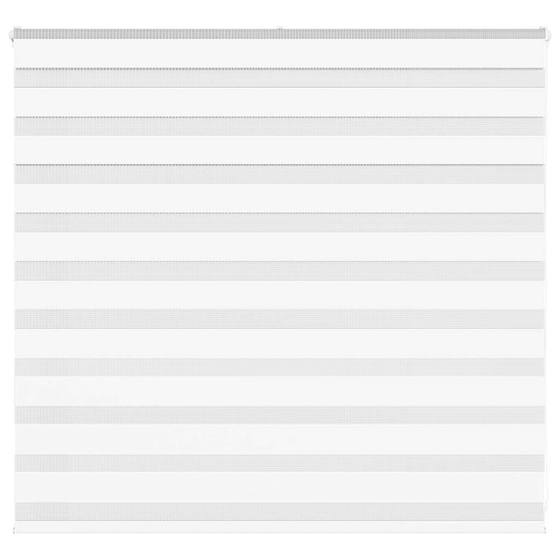 VidaXL estor cebra 160x100 cm tela ancho 155,9 cm poliéster blanco