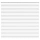 VidaXL estor cebra 165x100 cm tela ancho 160,9 cm poliéster blanco