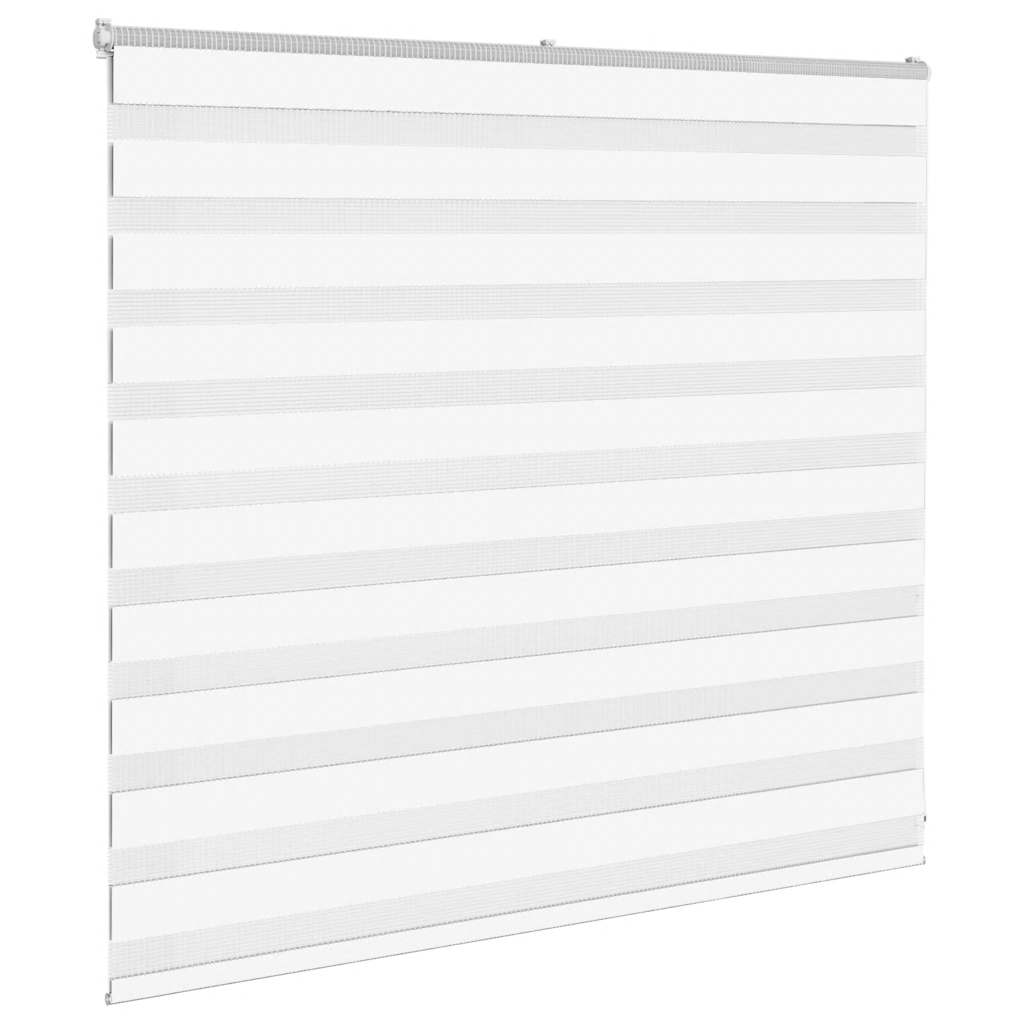 Tenda VidaXL zebrata 165x100 cm larghezza tessuto 160,9 cm poliestere bianco