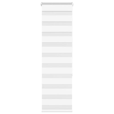 Vidaxl zebra rullo cieco 40x150 cm Larghezza polvere 35,9 cm in poliestere bianco