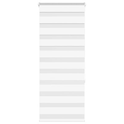 Vidaxl Zebra Roller Blind 55x150 cm Larghezza polvere 50,9 cm Polyester White