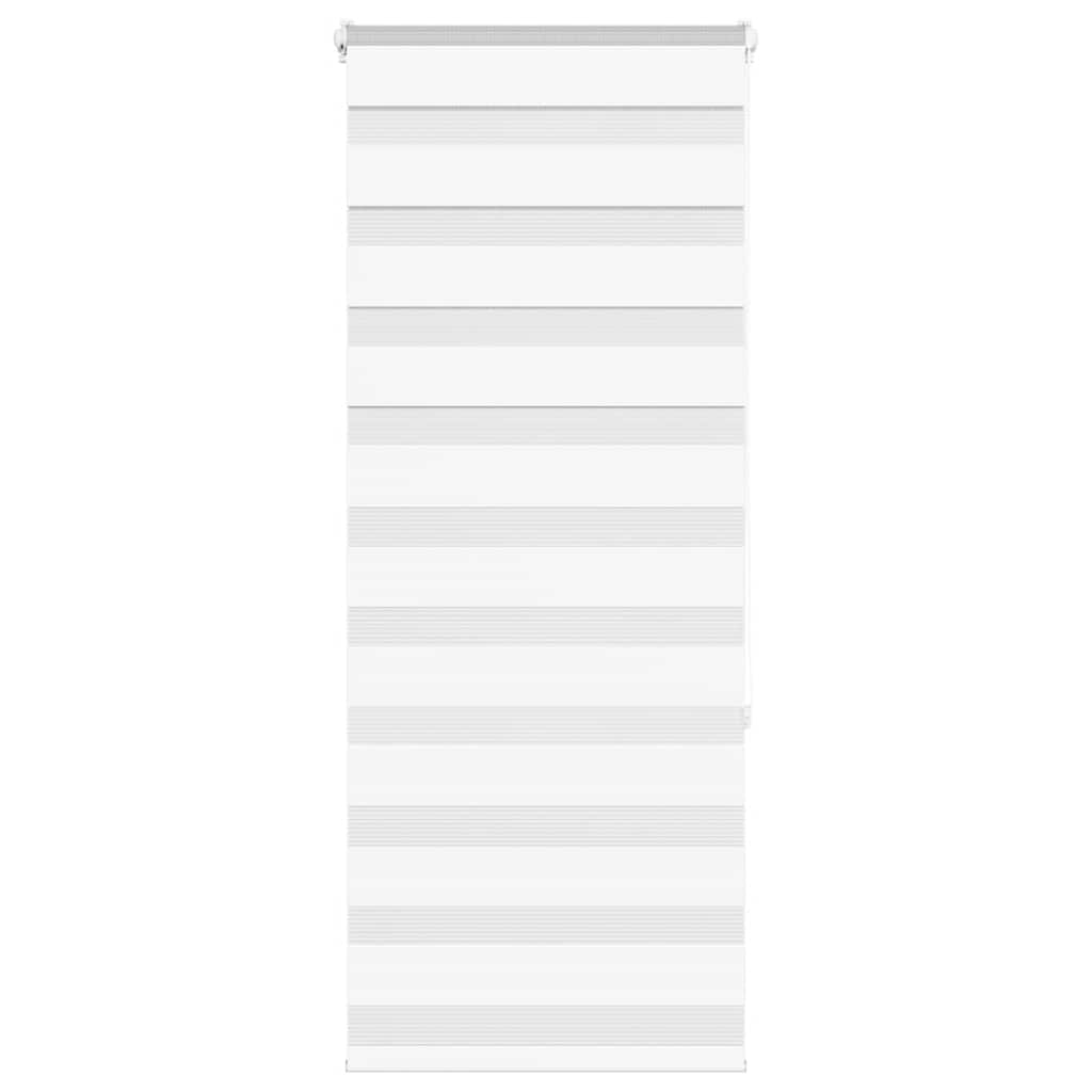 Vidaxl zebra rullo cieco 60x150 cm Larghezza polvere 55,9 cm in poliestere bianco