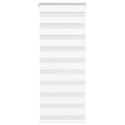 Vidaxl zebra rullo cieco 60x150 cm Larghezza polvere 55,9 cm in poliestere bianco