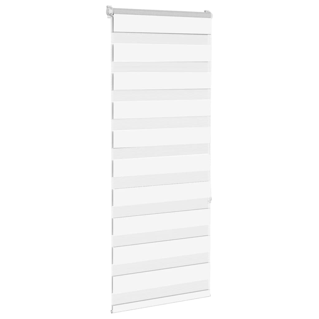 Vidaxl zebra rullo cieco 60x150 cm Larghezza polvere 55,9 cm in poliestere bianco