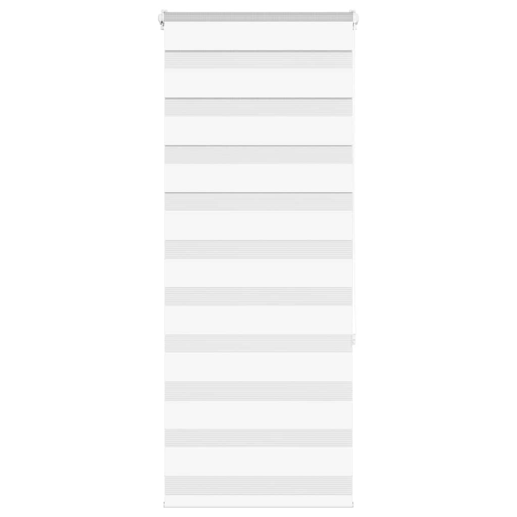 Vidaxl Zebra Roller Blind 65x150 cm ancho de polvo de 60,9 cm de poliéster blanco