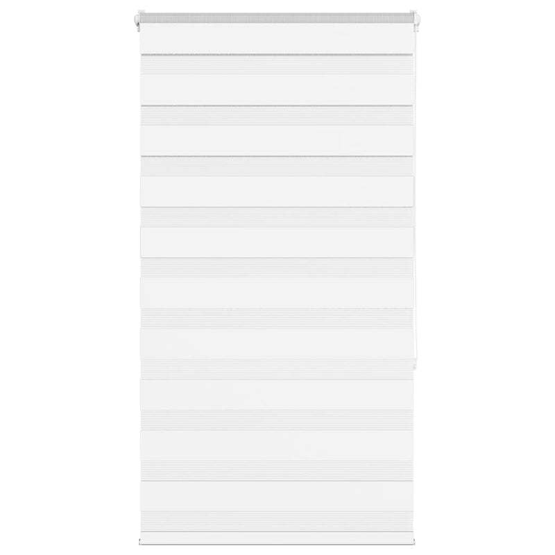 VidaXL estor cebra 70x150 cm tela ancho 65,9 cm poliéster blanco