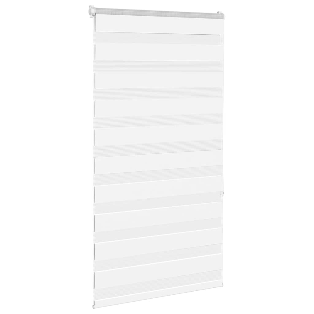 VidaXL estor cebra 70x150 cm tela ancho 65,9 cm poliéster blanco