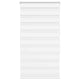 Vidaxl Zebra Roller Blind 80x150 cm Ancho de polvo de 75.9 cm de poliéster blanco