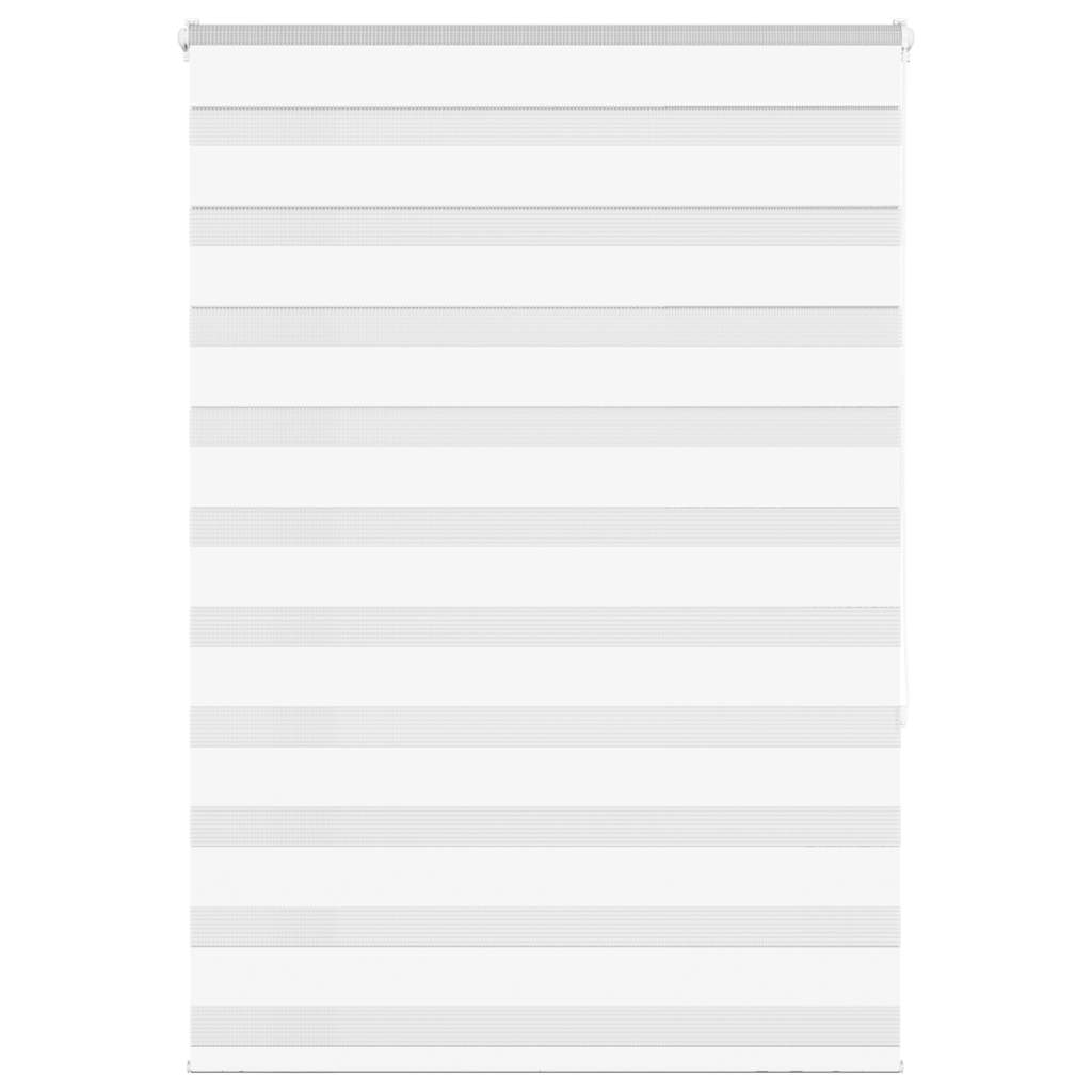Vidaxl Zebra Roller Blind 95x150 cm Larghezza polvere 90,9 cm Polyester White