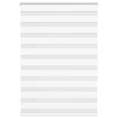 Vidaxl zebra rullo cieco 100x150 cm Larghezza polvere 95,9 cm in poliestere bianco