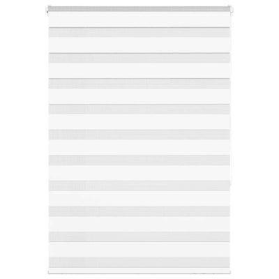 Vidaxl zebra rullo cieco 105x150 cm di larghezza di polvere 100,9 cm in poliestere bianco