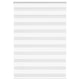 Vidaxl Zebra Roller Blind 110x150 cm Larghezza polvere 105,9 cm Polyester White