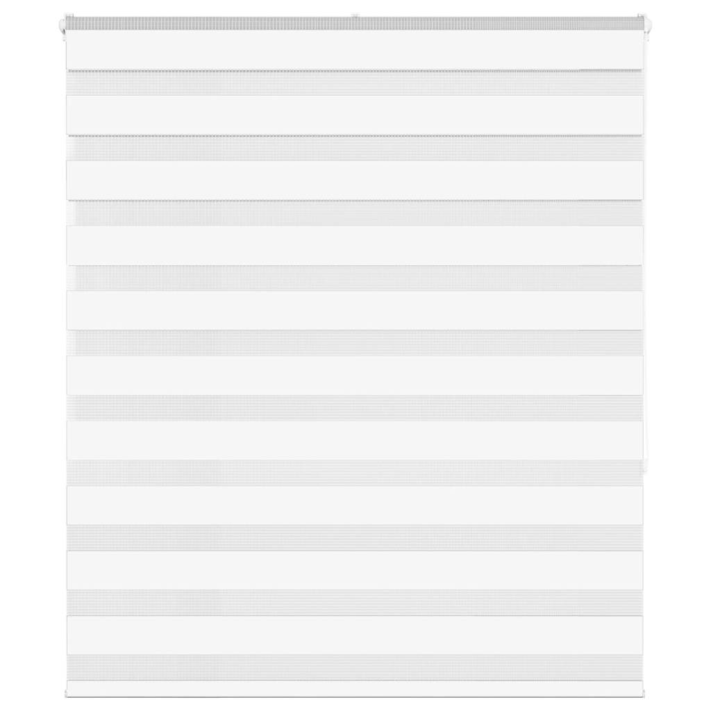 Vidaxl Zebra Roller Blind 120x150 cm Larghezza polvere 115,9 cm Polyester White