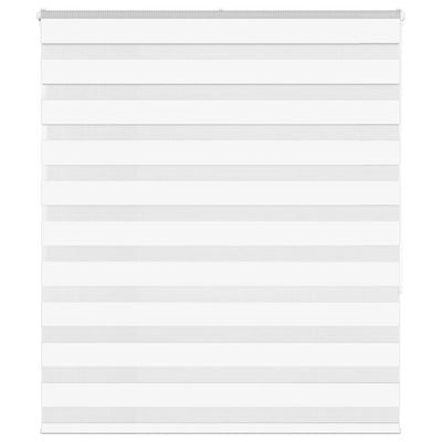 Vidaxl Zebra Roller Blind 120x150 cm Larghezza polvere 115,9 cm Polyester White