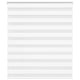 Vidaxl zebra rolgordijn 125x150 cm stofbreedte 120,9cm polyester wit