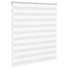 Vidaxl zebra rolgordijn 125x150 cm stofbreedte 120,9cm polyester wit