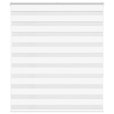 Vidaxl Zebra Roller Blind 135x150 cm Larghezza polvere 130,9 cm Polyester White