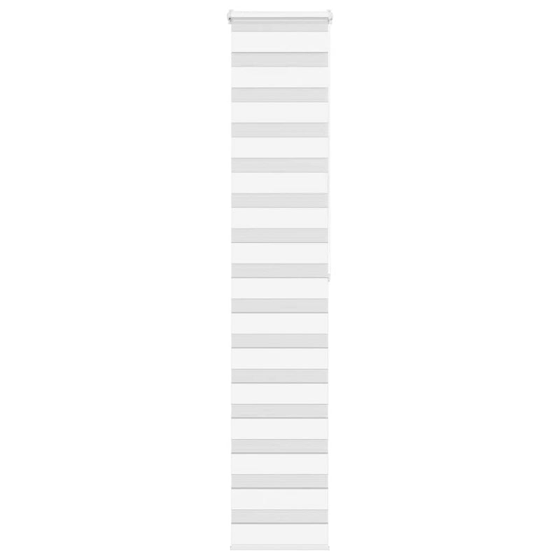 Vidaxl Zebra Roller Blind 45x200 cm ancho de polvo de 40,9 cm de poliéster blanco