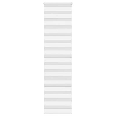 Vidaxl Zebra Roller Blind 55x200 cm Larghezza polvere 50,9 cm Polyester White