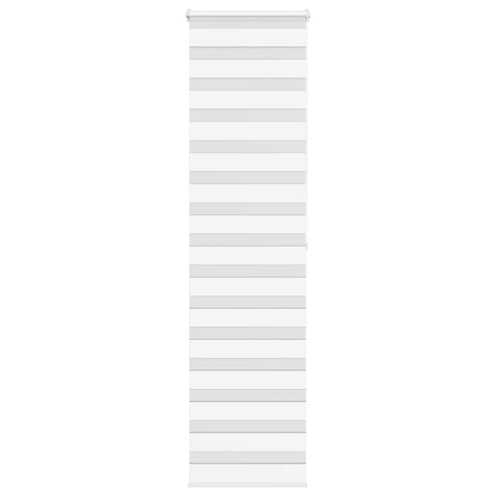 Vidaxl Zebra Roller Blind 65x200 cm ancho de polvo de 60,9 cm de poliéster blanco