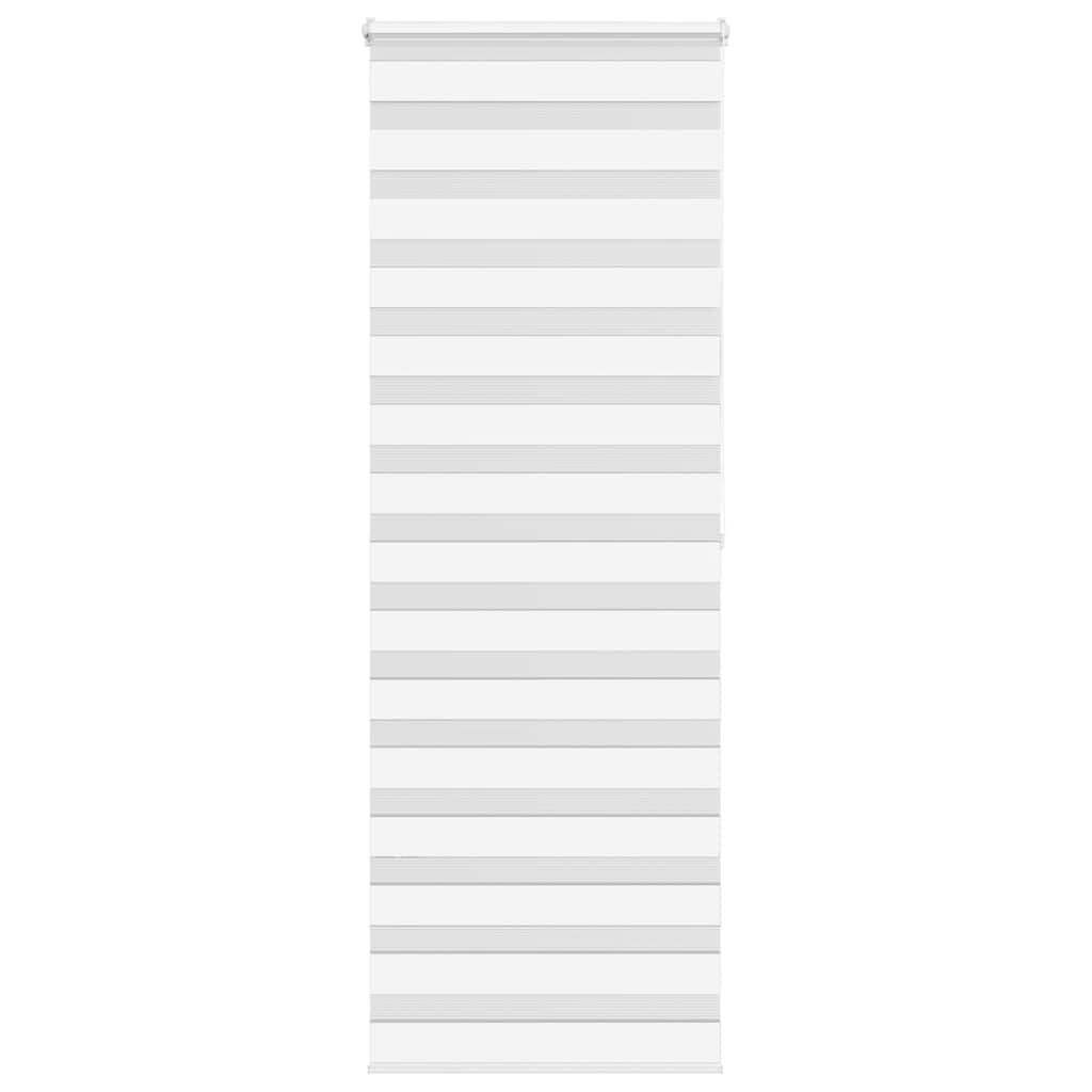 Vidaxl Zebra Roller Blind 70x200 cm ancho de polvo de 65.9 cm de poliéster blanco