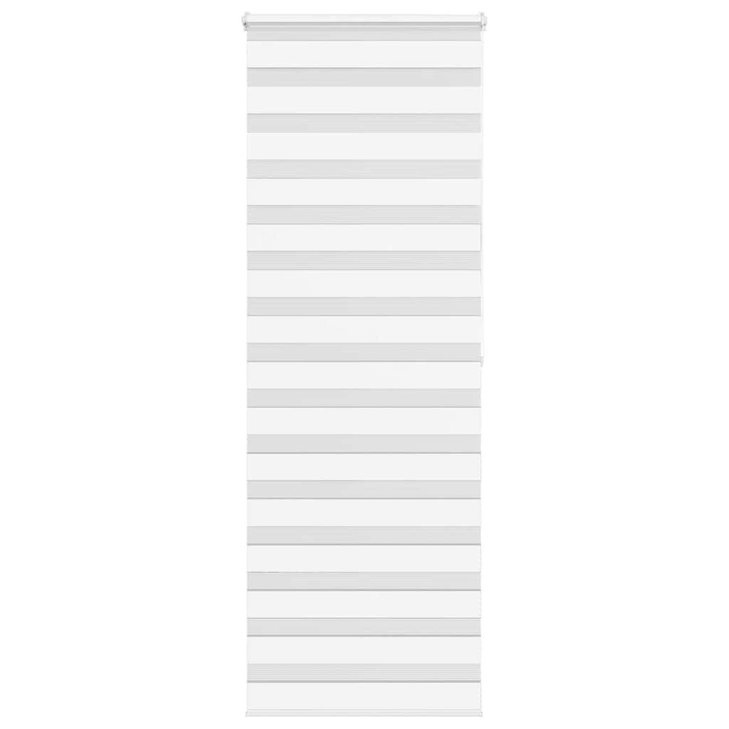 Vidaxl Zebra Roller Blind 80x200 cm Ancho de polvo de 75.9 cm de poliéster blanco