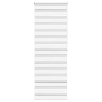 Vidaxl zebra rullo cieco 85x200 cm di larghezza di polvere 80,9 cm in poliestere bianco