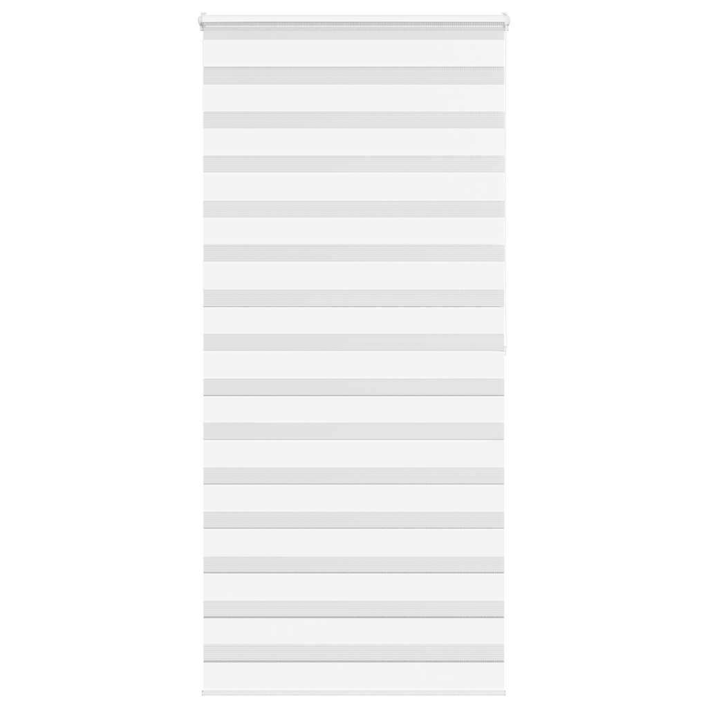Vidaxl Zebra Roller Blind 95x200 cm ancho de polvo 90.9 cm de poliéster blanco