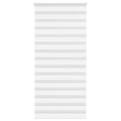 Vidaxl zebra rullo cieco 100x200 cm Larghezza polvere 95,9 cm in poliestere bianco