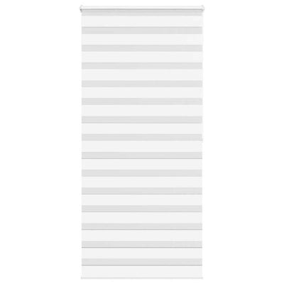 Vidaxl Zebra Roller Blind 105x200 cm Larghezza polvere di polvere 100,9 cm Polyester White