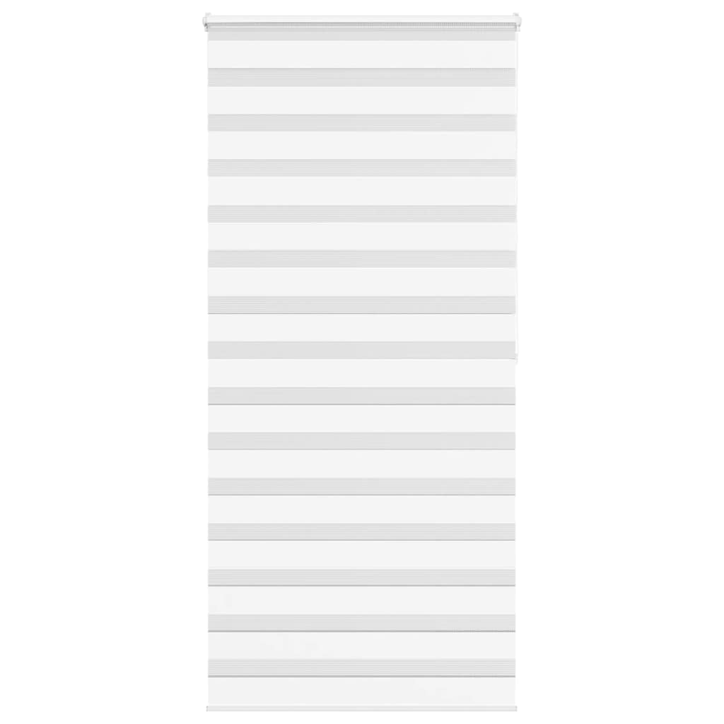 Vidaxl zebra rullo cieco 110x200 cm Larghezza polvere 105,9 cm Polyester White