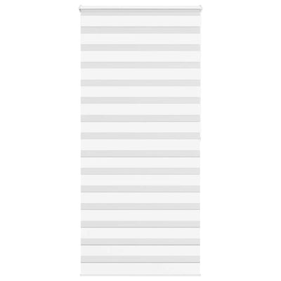 Vidaxl zebra rullo cieco 115x200 cm Larghezza polvere 110,9 cm Polyester White