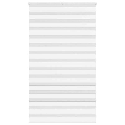 Vidaxl zebra rullo cieco 120x200 cm Larghezza polvere 115,9 cm in poliestere bianco