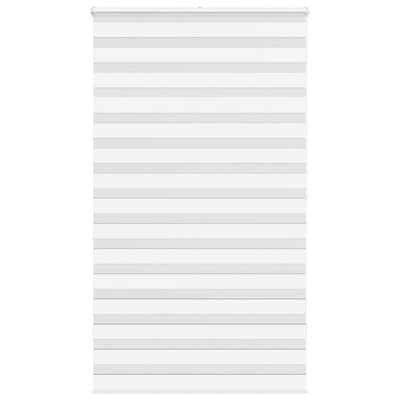 Vidaxl zebra rullo cieco 125x200 cm Larghezza tessuto 120,9 cm in poliestere bianco