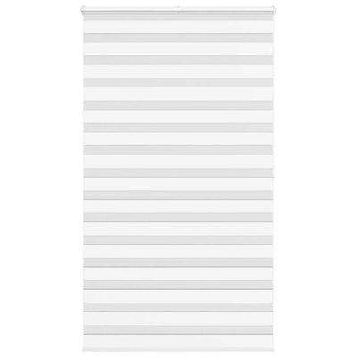 Vidaxl zebra rullo cieco 130x200 cm Larghezza tessuto 125,9 cm in poliestere bianco