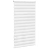 Vidaxl zebra rolgordijn 130x200 cm stofbreedte 125,9cm polyester wit