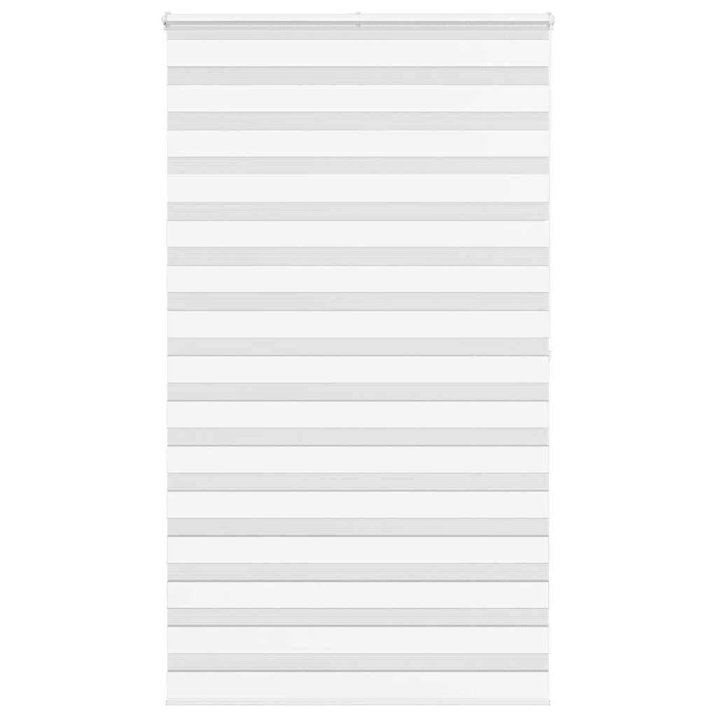 Vidaxl zebra rolgordijn 135x200 cm stofbreedte 130,9cm polyester wit