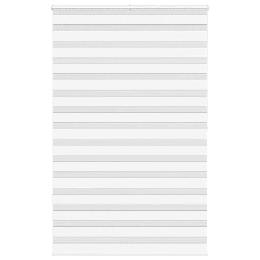 Vidaxl Zebra Roller Blind 145x200 cm ancho de polvo 140.9 cm de poliéster blanco