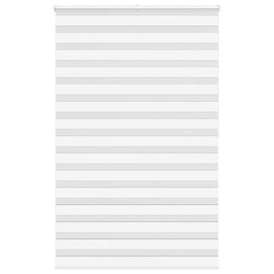 Vidaxl zebra rullo cieco 145x200 cm Larghezza polvere 140,9 cm Polyester White