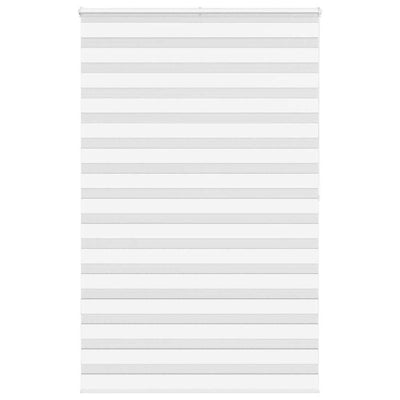 Vidaxl zebra rullo cieco 150x200 cm di larghezza di polvere 145,9 cm in poliestere bianco