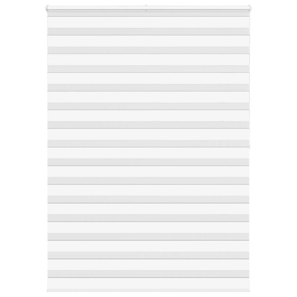 Vidaxl Zebra Roller Blind 160x200 cm ancho de polvo de 155.9 cm de poliéster blanco