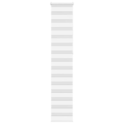 Vidaxl zebra rullo cieco 50x230 cm larghezza del tessuto 45,9 cm in poliestere bianco
