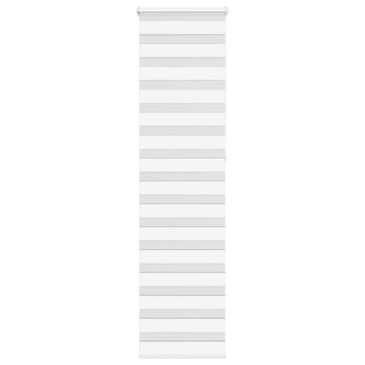 Vidaxl Zebra Roller Blind 55x230 cm Larghezza tessuto 50,9 cm Polyester White