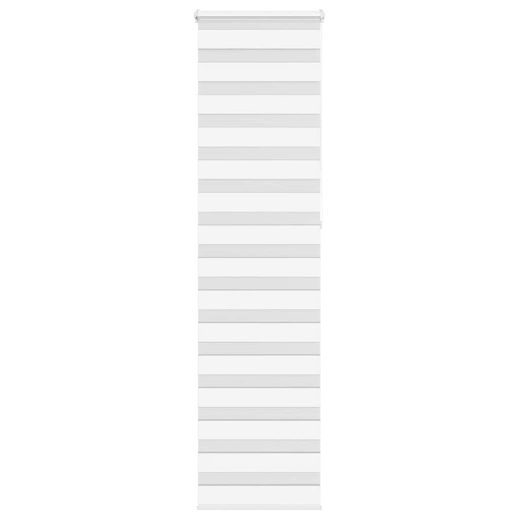 Vidaxl Zebra Roller Blind 55x230 cm Larghezza tessuto 50,9 cm Polyester White