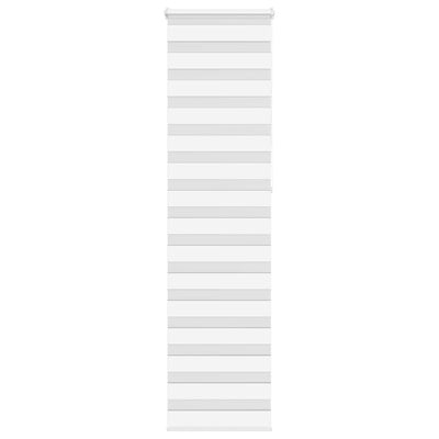 Vidaxl zebra rullo cieco 60x230 cm Larghezza polvere 55,9 cm in poliestere bianco