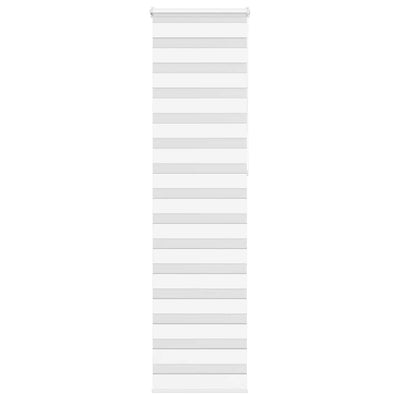 Vidaxl zebra rullo cieco 65x230 cm Larghezza tessuto 60,9 cm in poliestere bianco